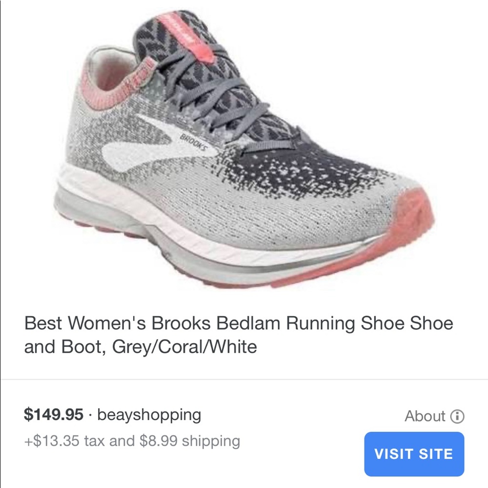 Brooks Bedlam Running Shoes, Size 9.5.